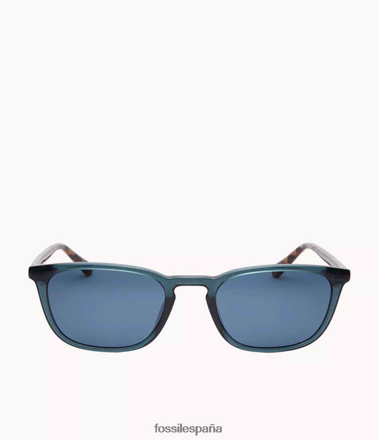 accesorio 804XJ42014 azul hombres Fossil gafas de sol rectangulares anderson