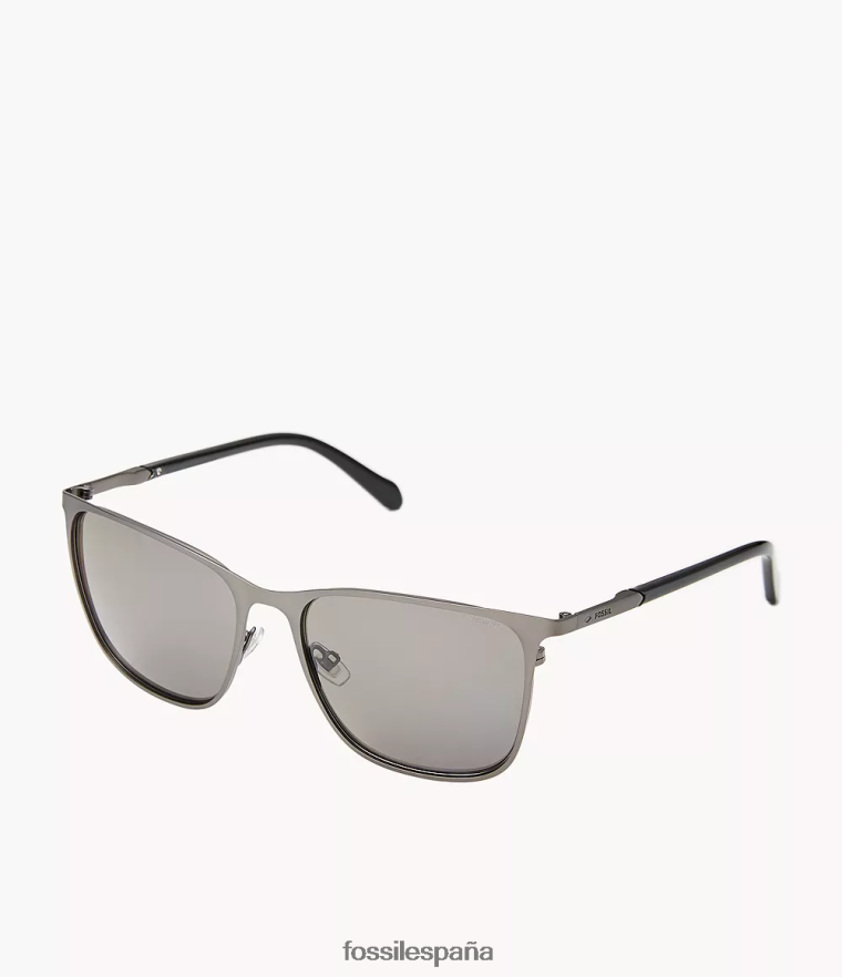 accesorio 804XJ42054 gris hombres Fossil gafas de sol rectangulares linus