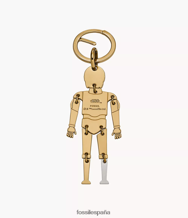 accesorio 804XJ42009 oro hombres Fossil llavero star wars c-3po