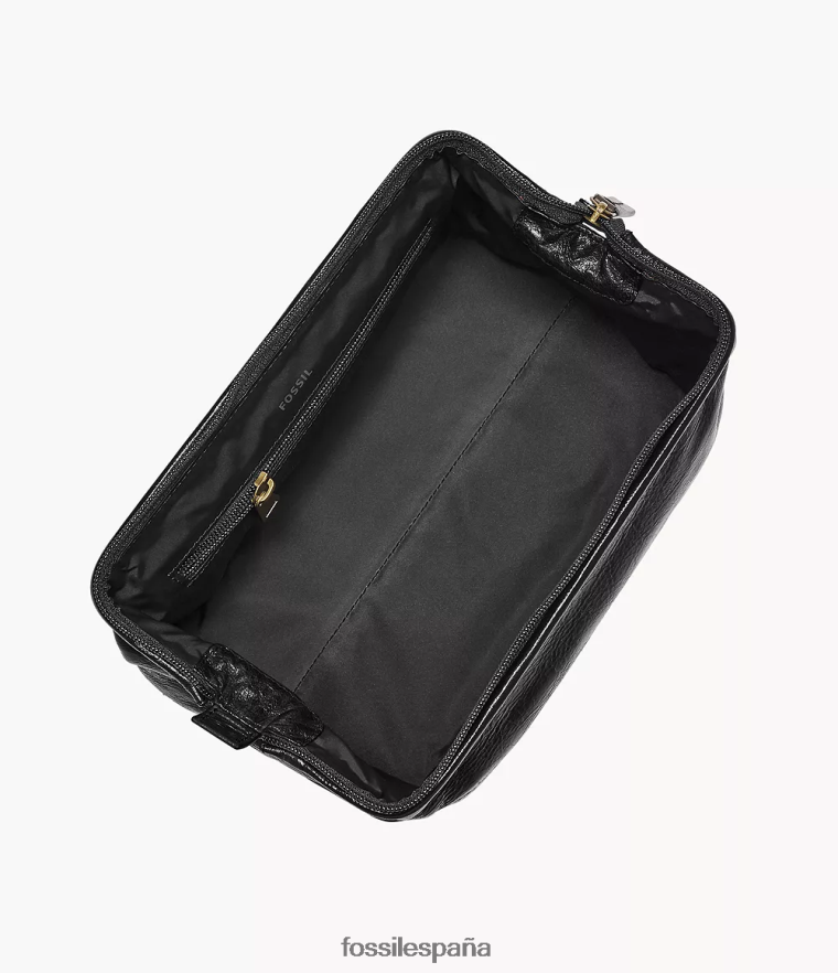 accesorio 804XJ42031 negro hombres Fossil kit de afeitado enmarcado de viaje