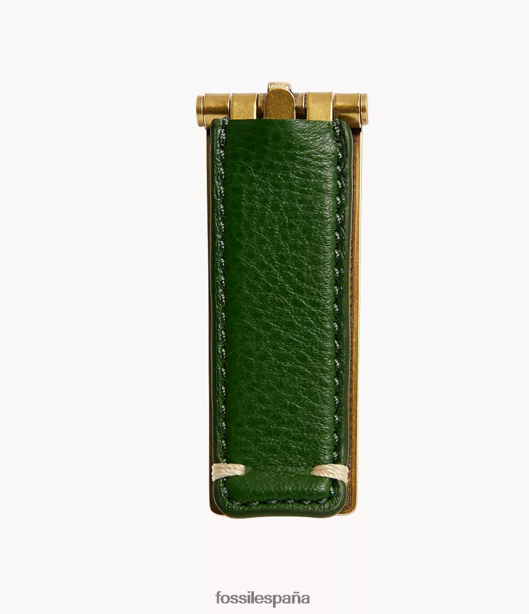 accesorio 804XJ42040 verde hombres Fossil clip de dinero de regalo