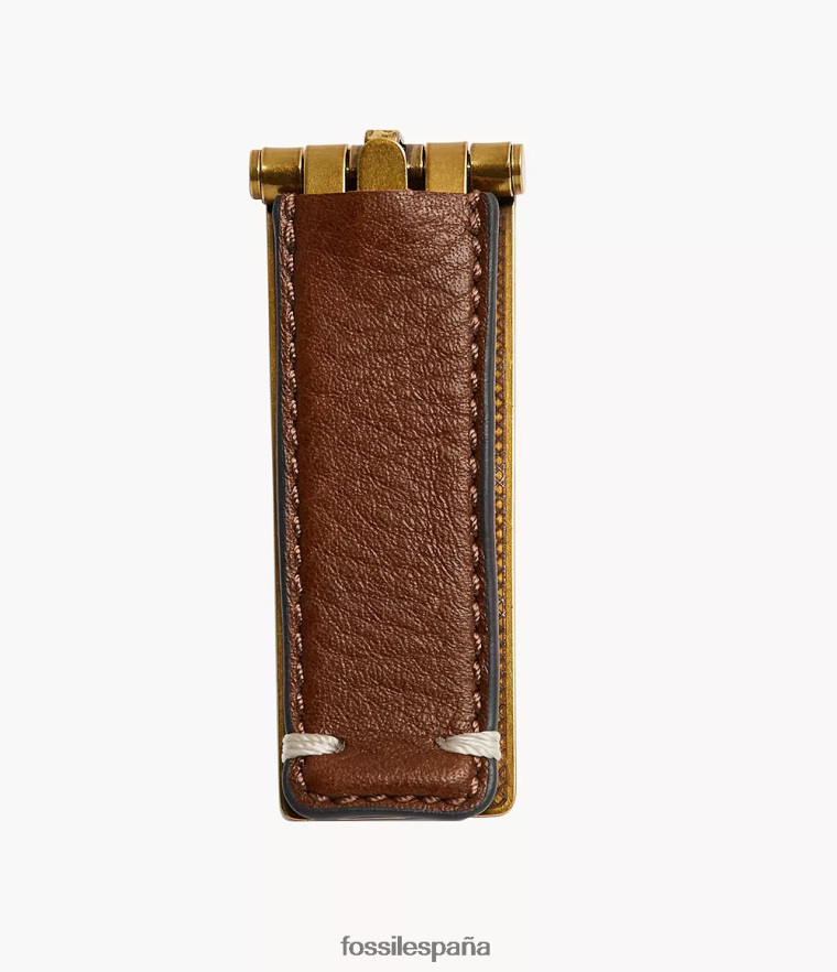 accesorio 804XJ42047 marrón hombres Fossil clip de dinero de regalo
