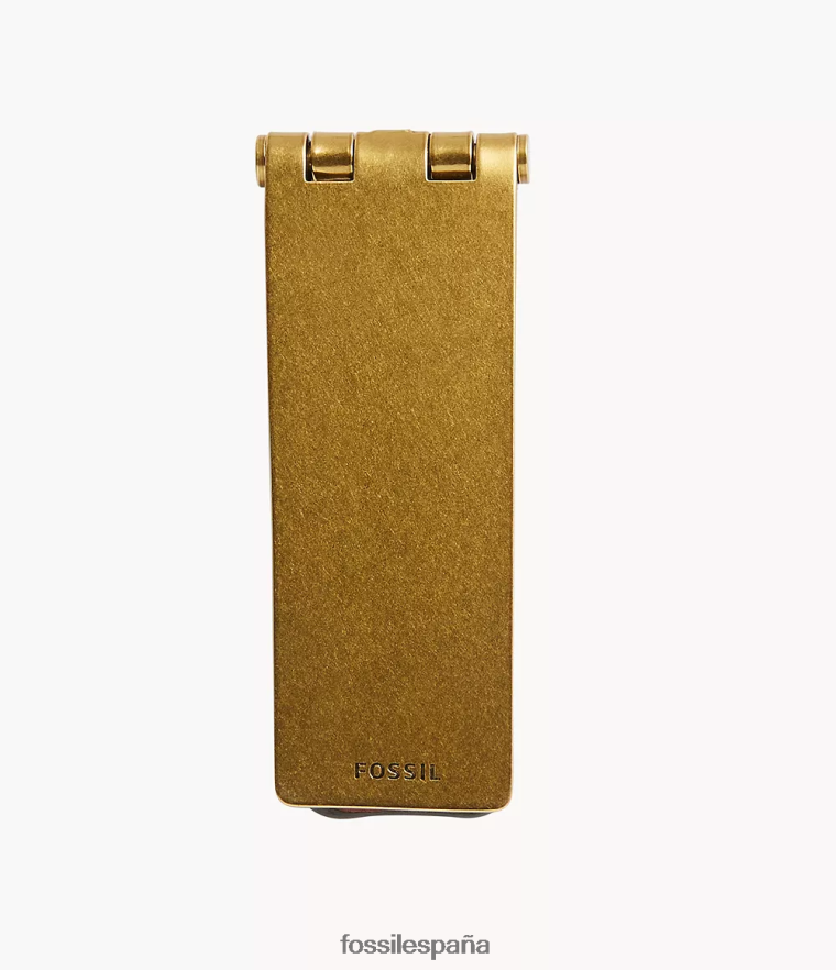 accesorio 804XJ42047 marrón hombres Fossil clip de dinero de regalo