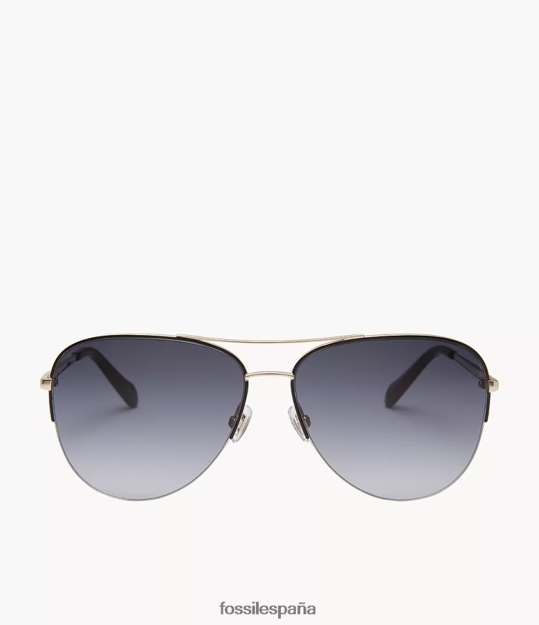 accesorio 804XJ41986 gris mujer Fossil gafas de sol de aviador tiana