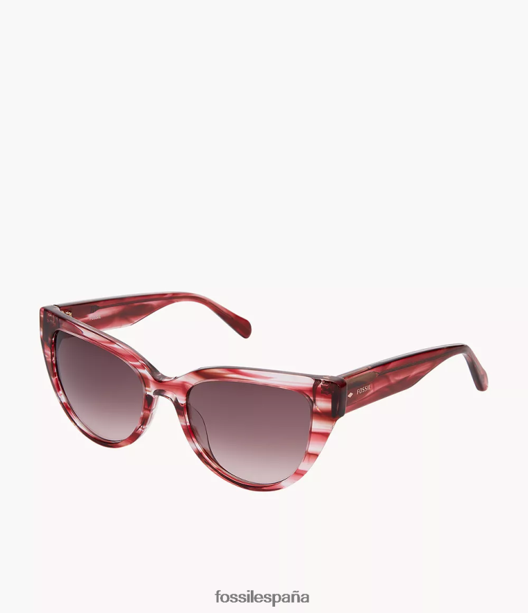 accesorio 804XJ42000 borgoña mujer Fossil gafas de sol estilo ojo de gato norah