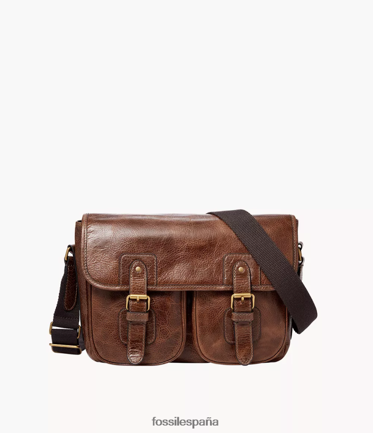 bolsa 804XJ41619 coñac hombres Fossil mensajero de greenville