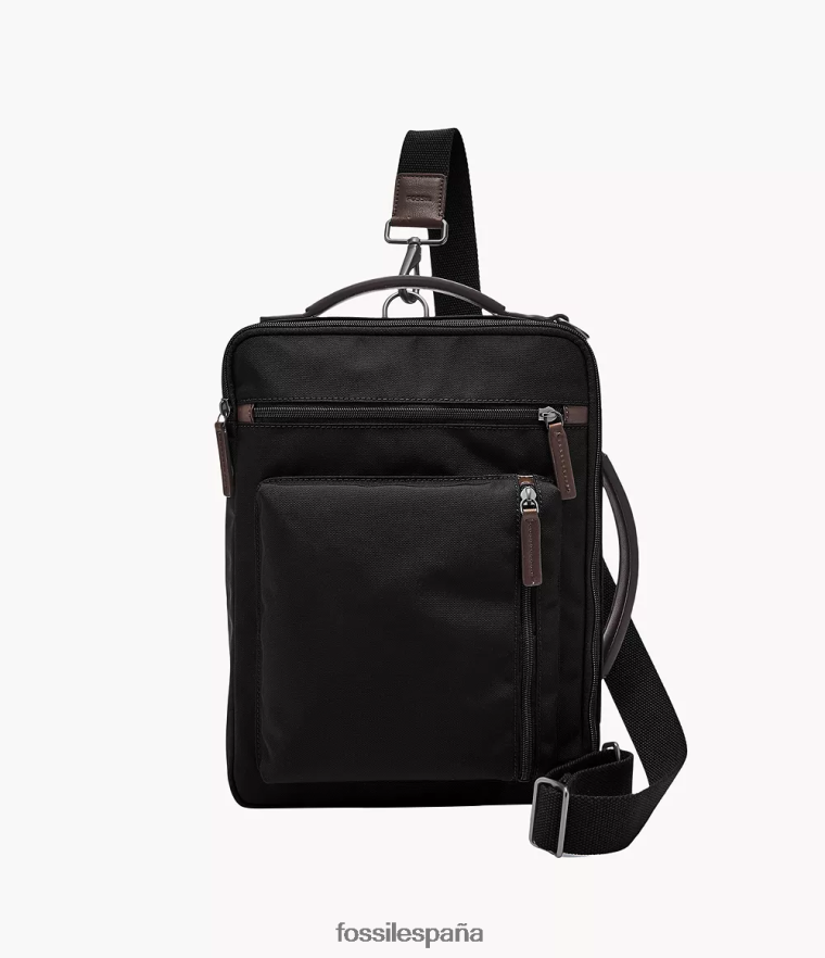 bolsa 804XJ41622 negro hombres Fossil viajero buckner