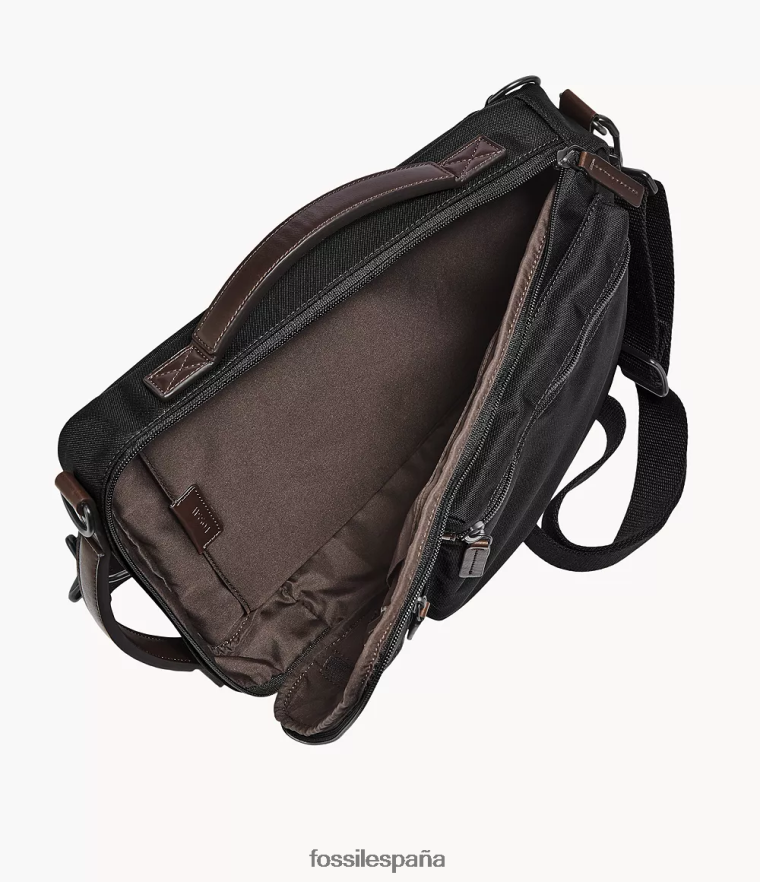 bolsa 804XJ41622 negro hombres Fossil viajero buckner