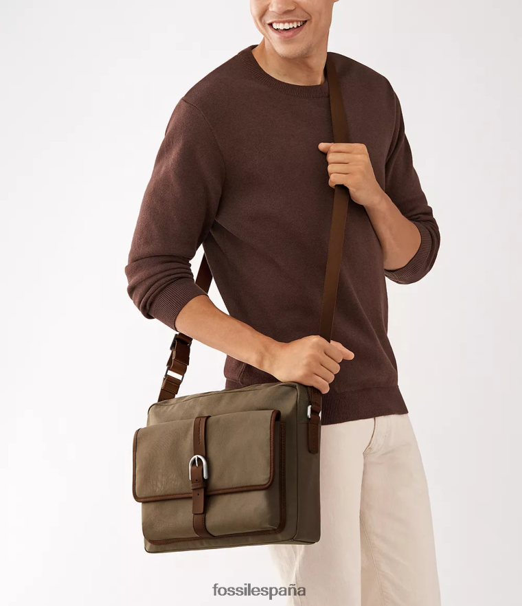 bolsa 804XJ41624 caqui hombres Fossil mensajero camden