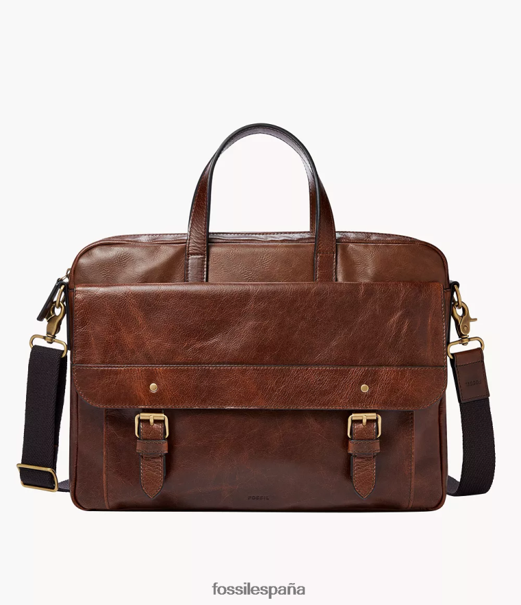 bolsa 804XJ41635 marron oscuro hombres Fossil bolsa de trabajo millas