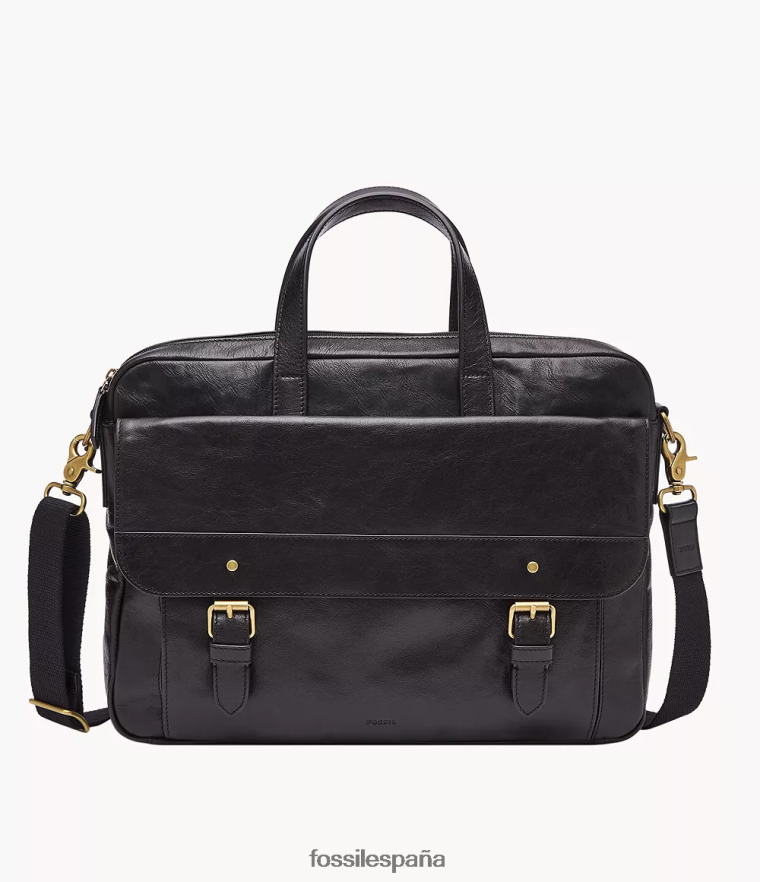 bolsa 804XJ41645 negro hombres Fossil bolsa de trabajo de millas