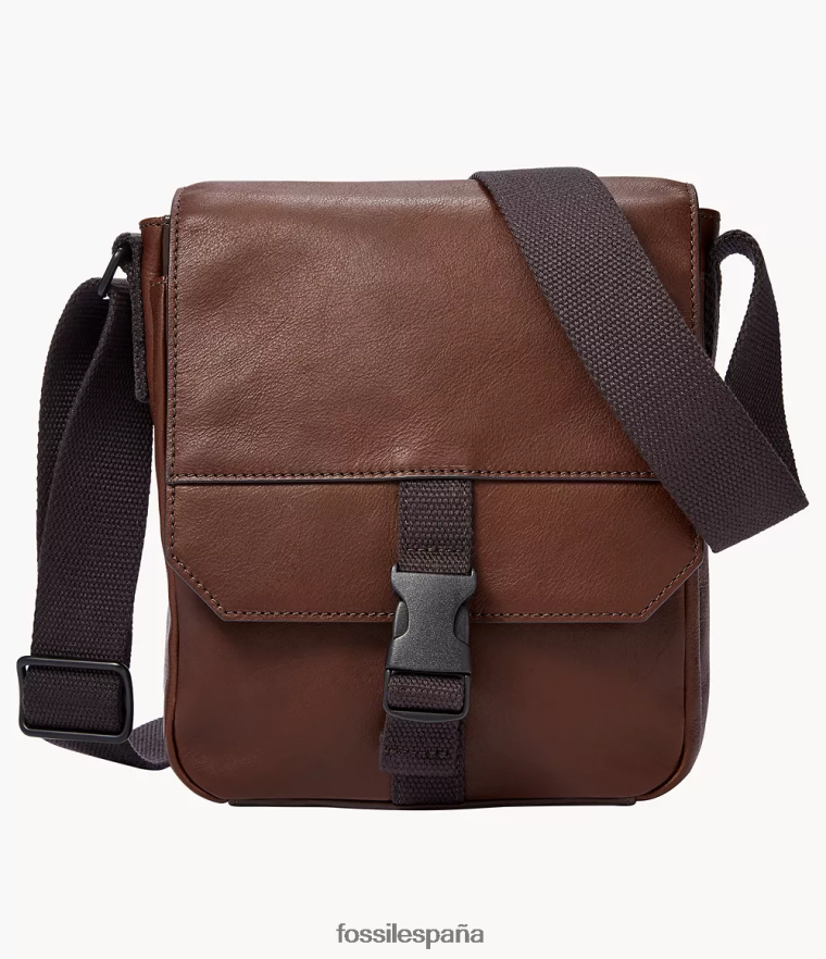 bolsa 804XJ41646 marron oscuro hombres Fossil mensajero de weston