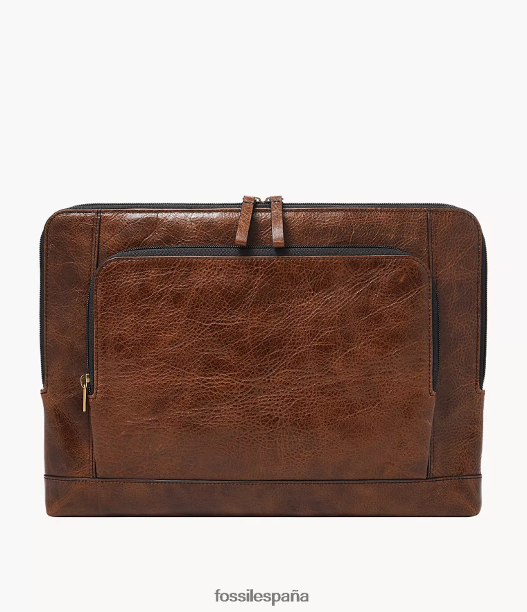bolsa 804XJ42029 coñac hombres Fossil folio para portátil dillon