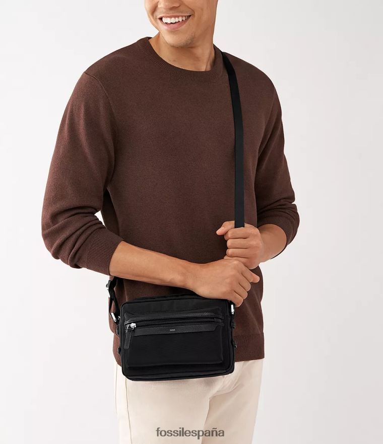 bolsa 804XJ41632 negro hombres Fossil bolsa para cámara wyatt