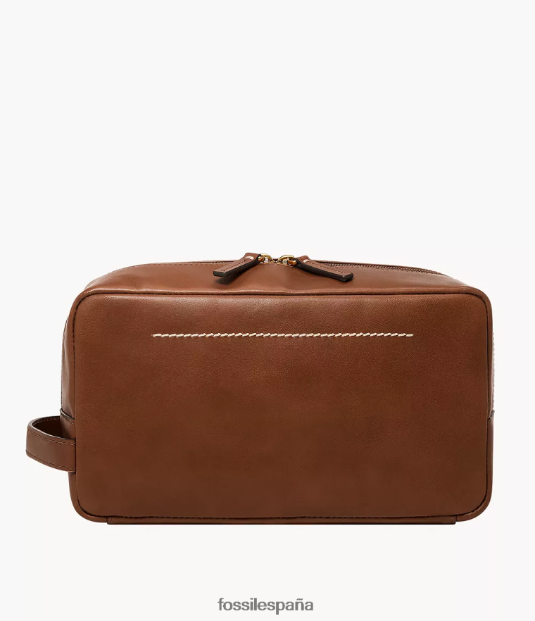 bolsa 804XJ42006 marrón hombres Fossil kit de afeitado de un solo mango westover