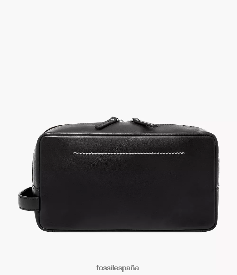 bolsa 804XJ42007 negro hombres Fossil kit de afeitado de un solo mango westover