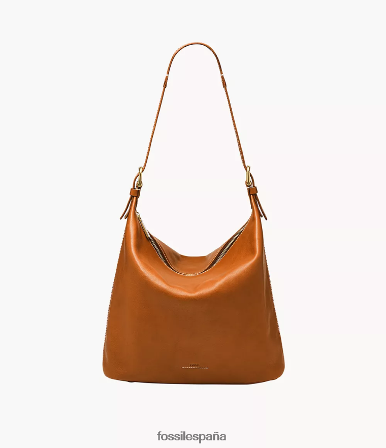 bolsa 804XJ4378 coñac mujer Fossil vagabundo tremont