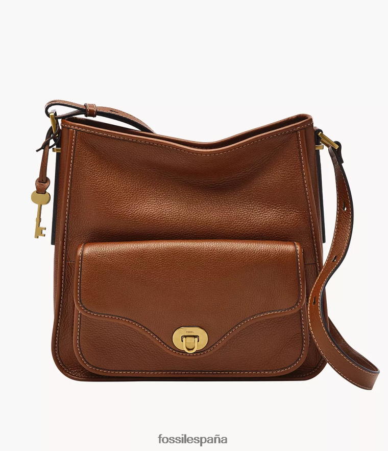 bolsa 804XJ4380 marrón mujer Fossil vagabundo patrimonial