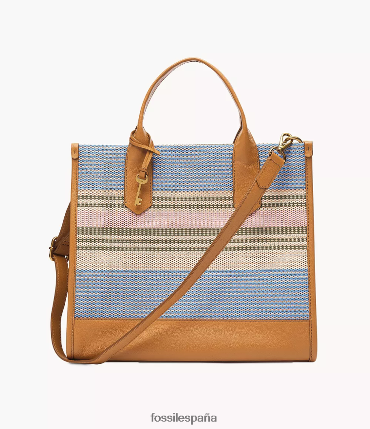 bolsa 804XJ4549 rayas mujer Fossil bolso de mano