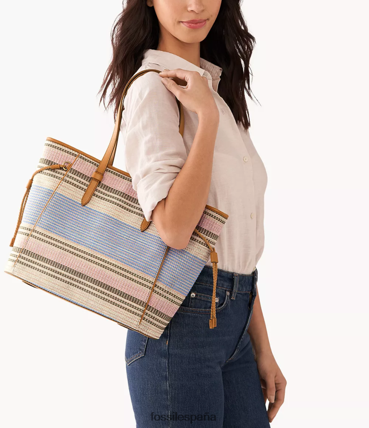bolsa 804XJ4704 rayas mujer Fossil bolso charlie
