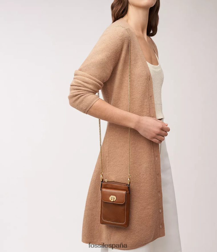 bolsa 804XJ41971 marrón mujer Fossil bandolera harper