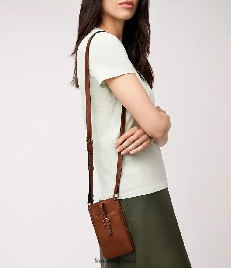 bolsa 804XJ4286 marrón mujer Fossil bolsa para teléfono vada