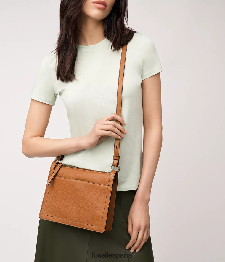bolsa 804XJ4287 marrón mujer Fossil bandolera taryn
