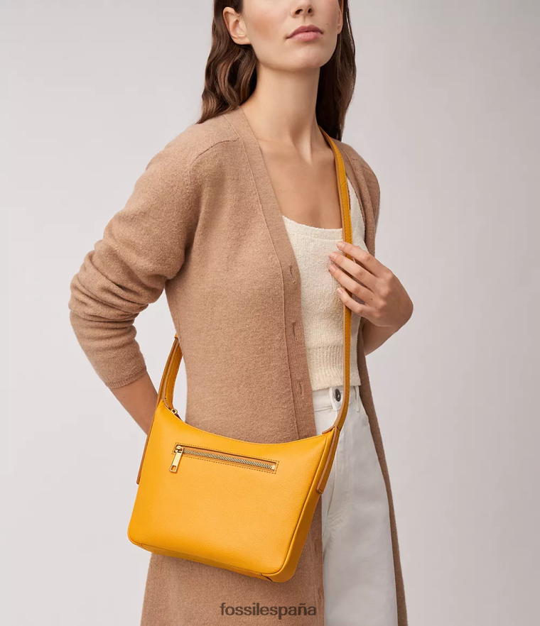 bolsa 804XJ4295 amarillo mujer Fossil bandolera pequeña cecilia