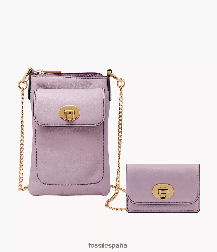 bolsa 804XJ4306 lavanda mujer Fossil bandolera harper