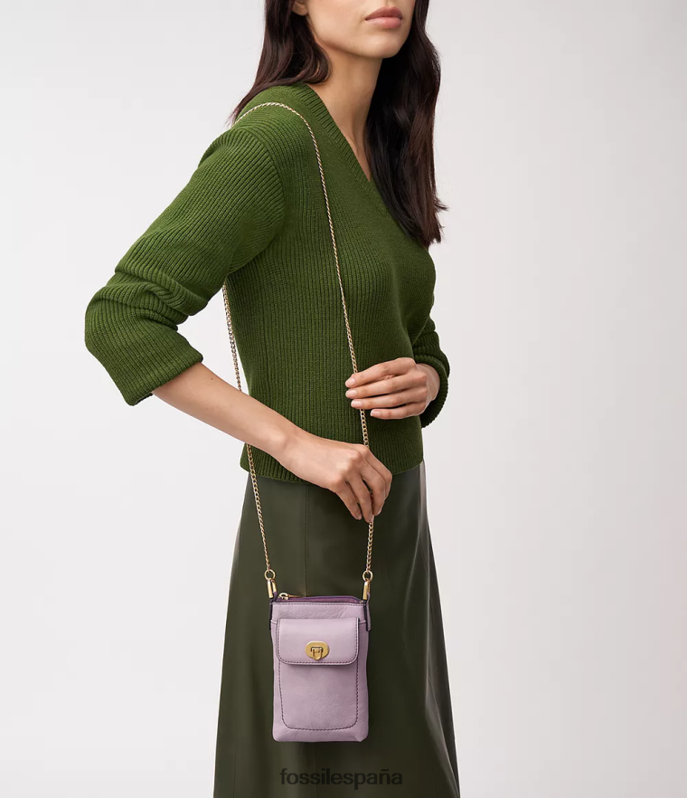 bolsa 804XJ4306 lavanda mujer Fossil bandolera harper