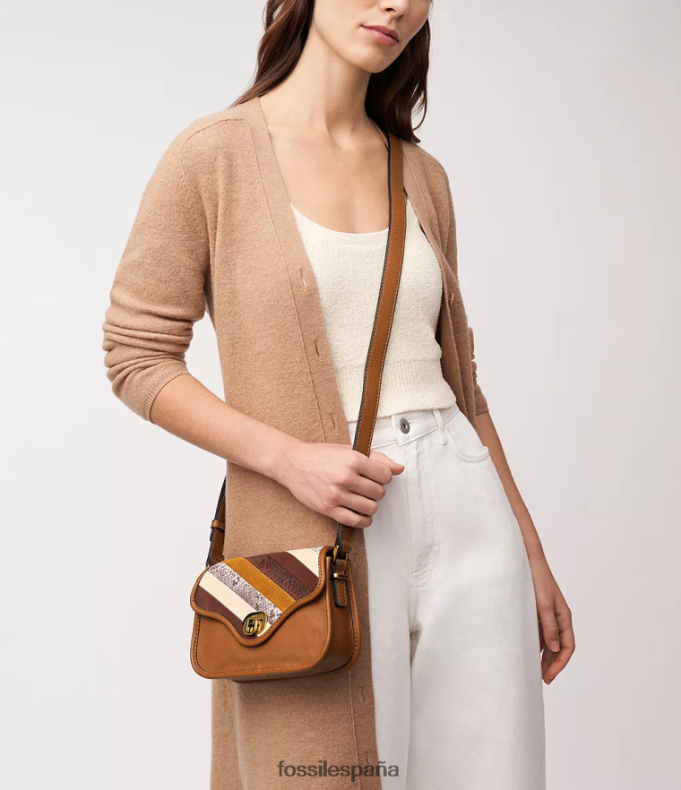 bolsa 804XJ4313 multi mujer Fossil bandolera Heritage con mini solapa