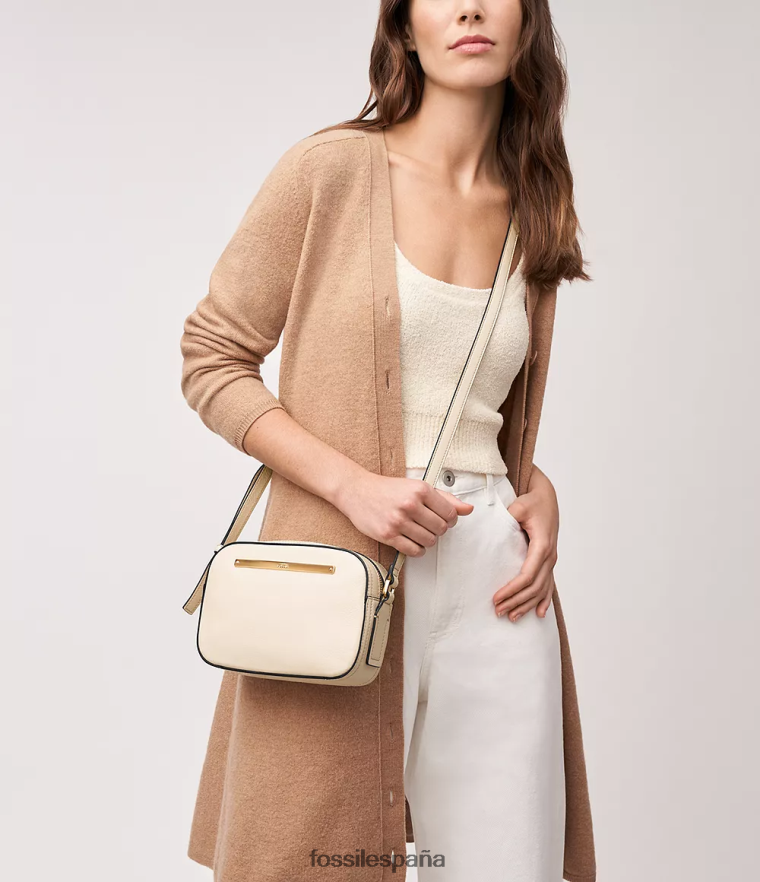 bolsa 804XJ4314 blanco mujer Fossil bolsa para cámara liza