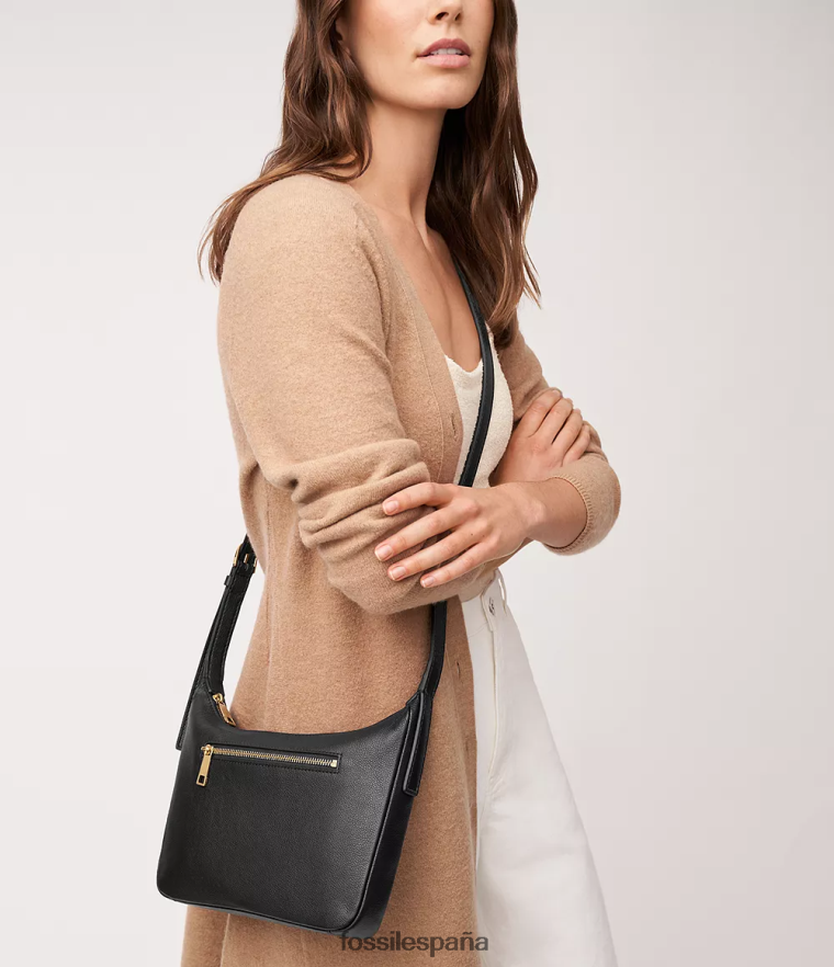 bolsa 804XJ4318 negro mujer Fossil bandolera pequeña cecilia