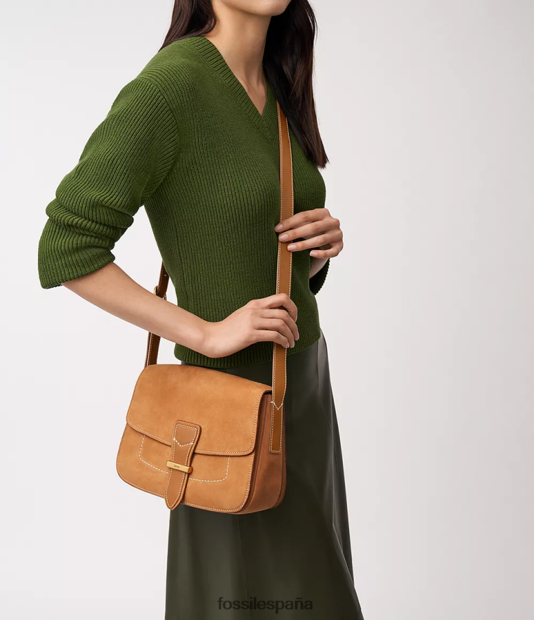 bolsa 804XJ4319 broncearse mujer Fossil bandolera con solapa Tremont