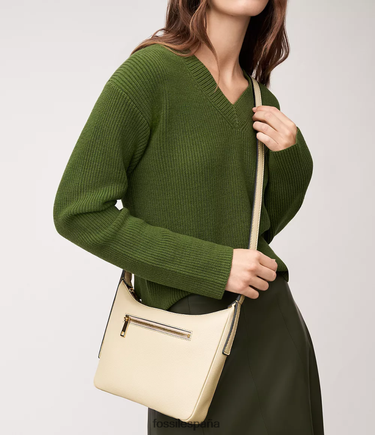 bolsa 804XJ4321 blanco mujer Fossil bandolera pequeña cecilia