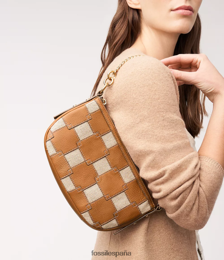 bolsa 804XJ4326 marrón claro mujer Fossil jolie baguette