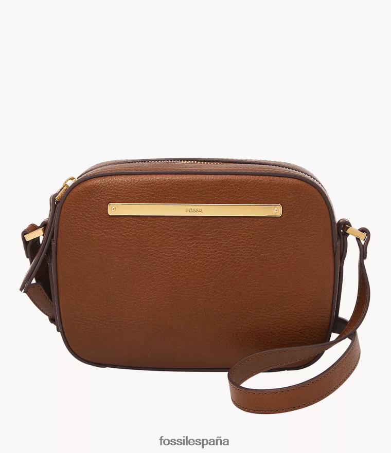 bolsa 804XJ4336 marrón mujer Fossil bolsa para cámara liza