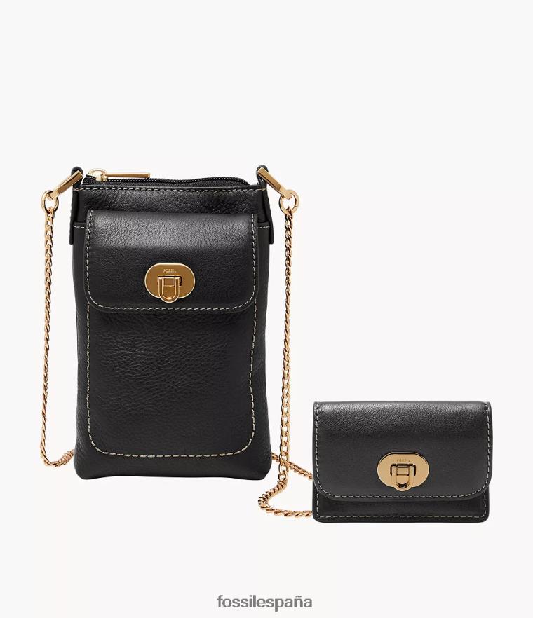 bolsa 804XJ4342 negro mujer Fossil bandolera harper