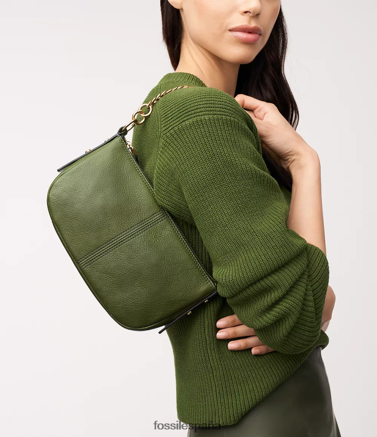bolsa 804XJ4346 verde mujer Fossil jolie baguette