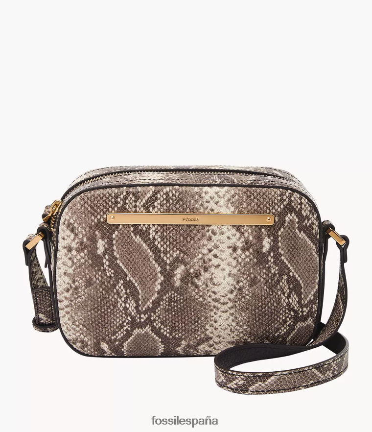 bolsa 804XJ4352 estampado de serpiente mujer Fossil bolsa para cámara liza