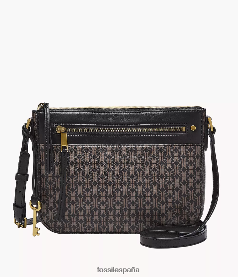 bolsa 804XJ4408 negro mujer Fossil bandolera farrah