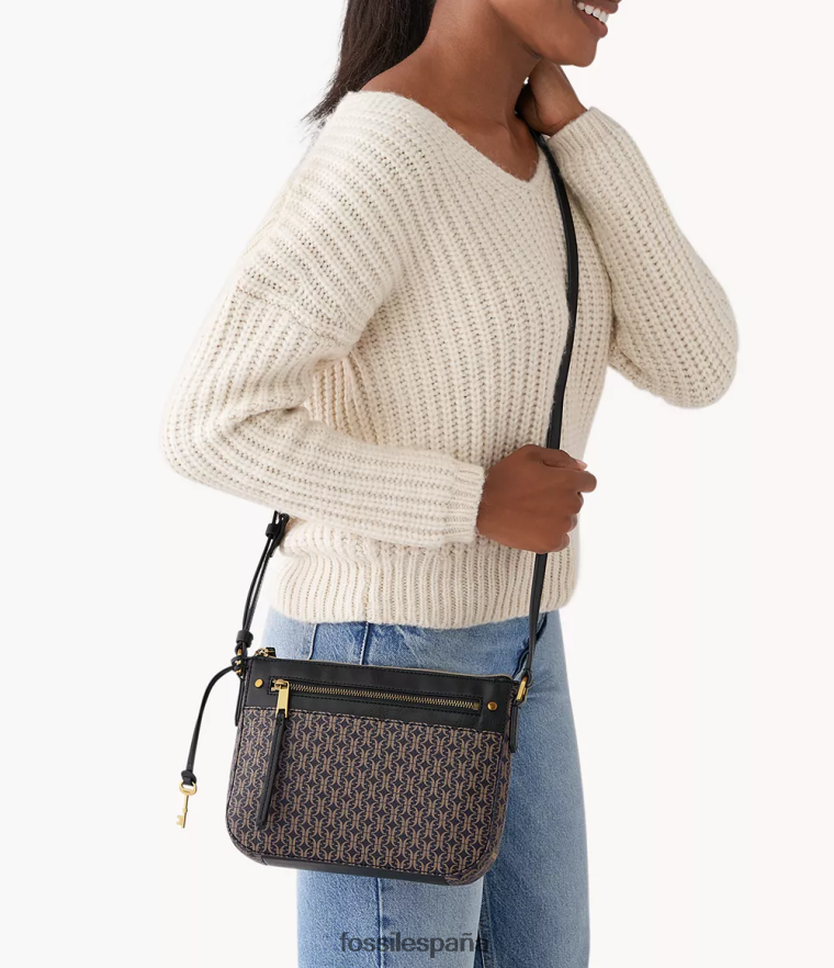 bolsa 804XJ4408 negro mujer Fossil bandolera farrah