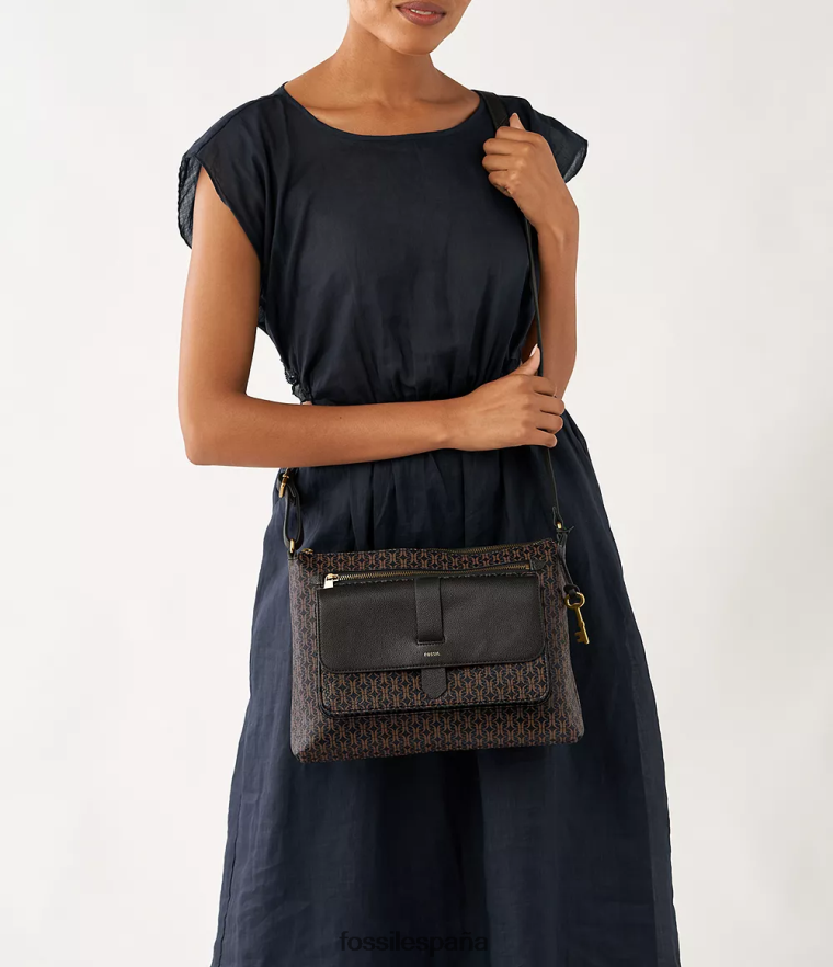 bolsa 804XJ4436 negro mujer Fossil bandolera kinley