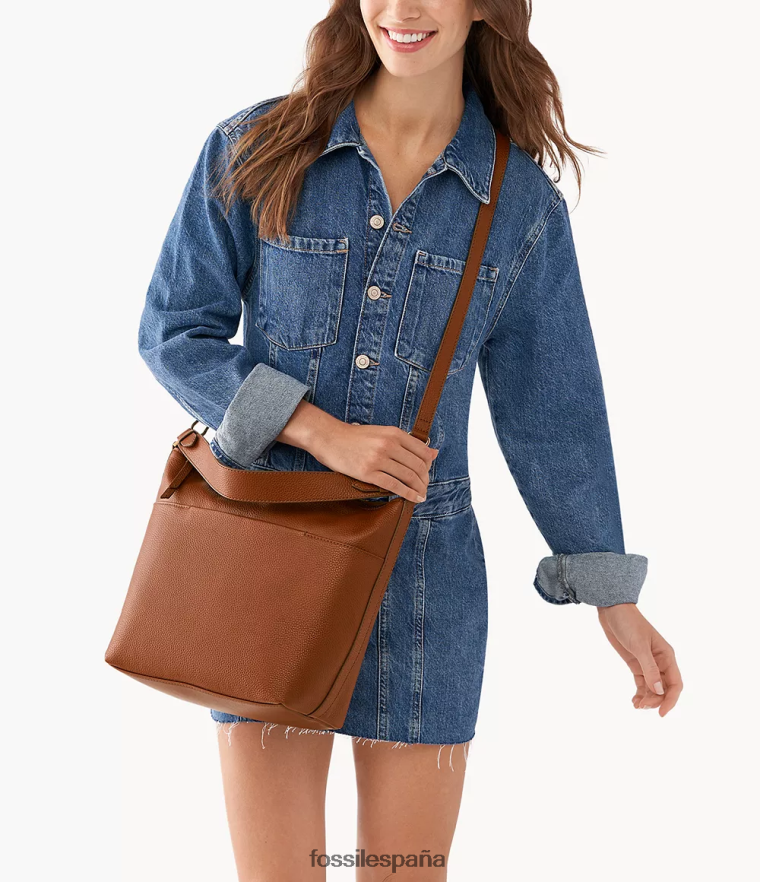 bolsa 804XJ4444 marrón mujer Fossil julianna vagabundo grande