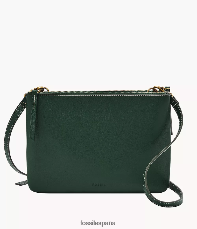 bolsa 804XJ4458 verde mujer Fossil bandolera devon