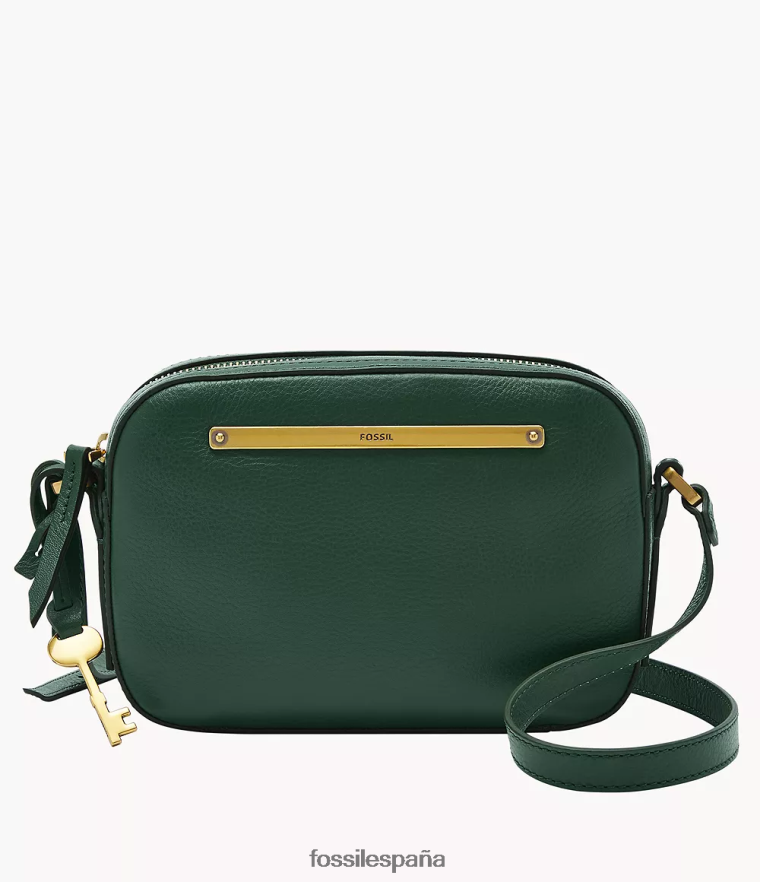 bolsa 804XJ4462 verde mujer Fossil bolsa para cámara liza