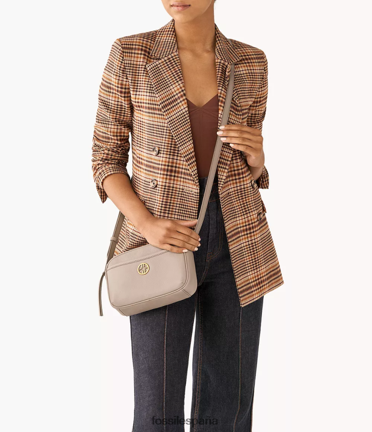 bolsa 804XJ4464 gris mujer Fossil bolsa para cámara brennon