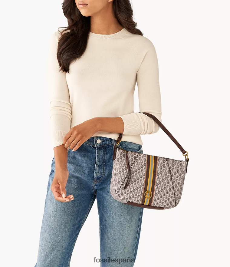 bolsa 804XJ4474 caqui mujer Fossil bandolera skylar