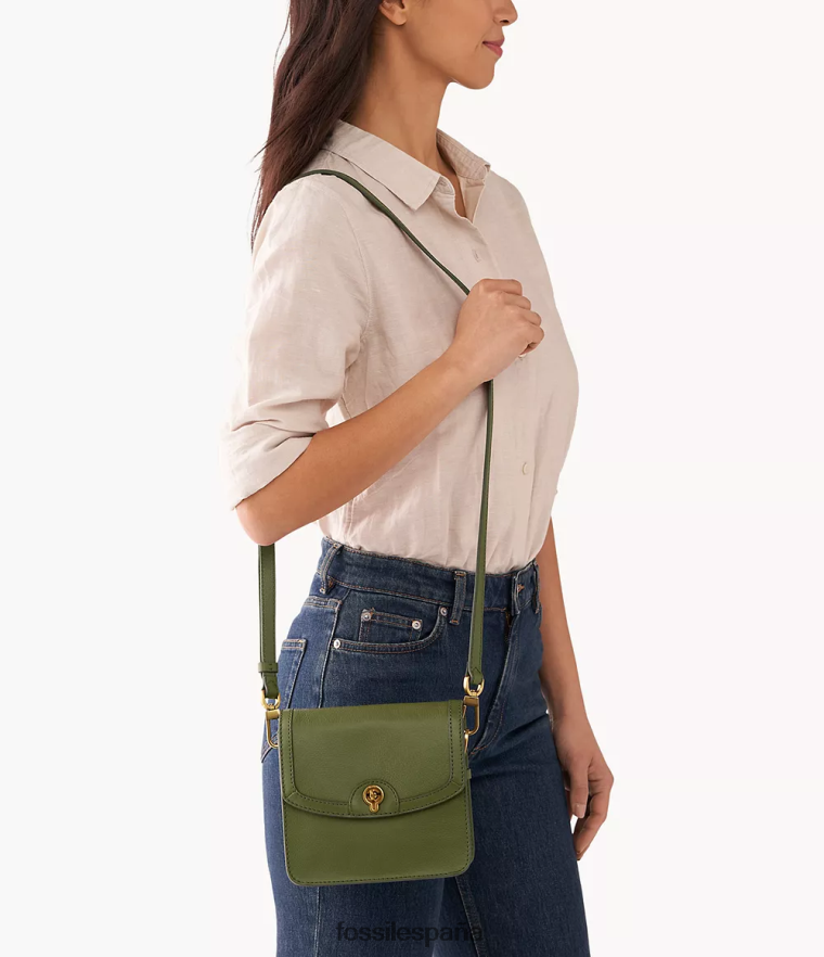 bolsa 804XJ4484 aceituna mujer Fossil bandolera pequeña ainsley