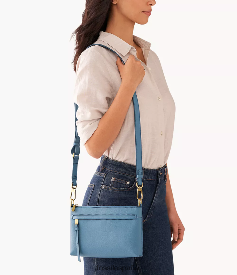 bolsa 804XJ4506 azul mujer Fossil bandolera pequeña kiera